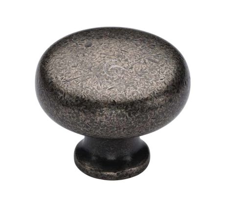 Rustic Pewter Round Cabinet Knob