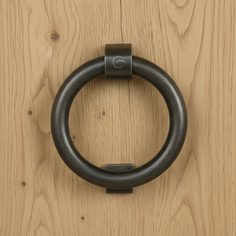 Rustic Pewter Ring Door Knocker 107mm