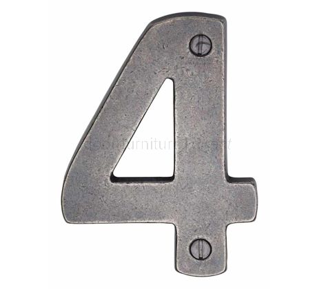 Rustic Pewter Front Door Numbers 0-9 76mm