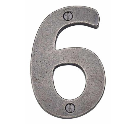 Rustic Pewter Front Door Numbers 0-9 76mm