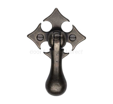 Rustic Pewter Fleur de Lys Cabinet Pull