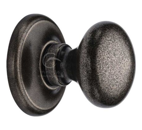 Rustic Pewter Round Centre Door Knob 69mm