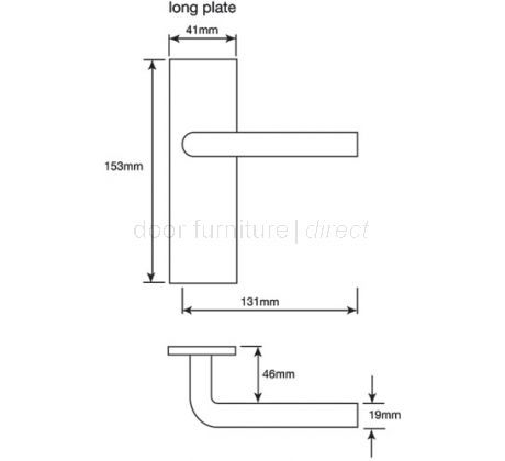 19mm Round Bar Lock Door Handles SAA