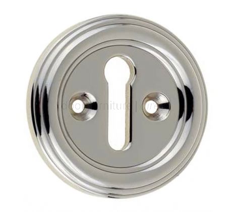 Polished Nickel Keyhole Escutcheon 42mm