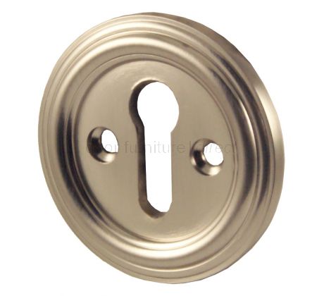 Satin Nickel Keyhole Escutcheon 42mm