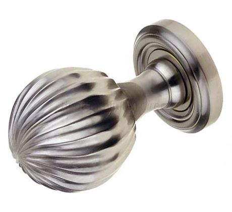 Clarisse Satin Nickel Mortice Door Knobs