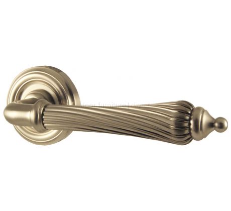 Giselle Satin Nickel Lever on Rose Door Handles