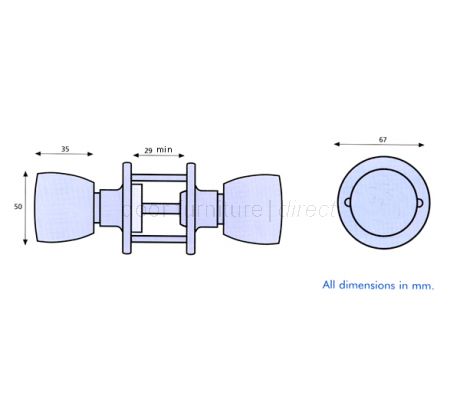 Era Chrome Privacy Door Knobset