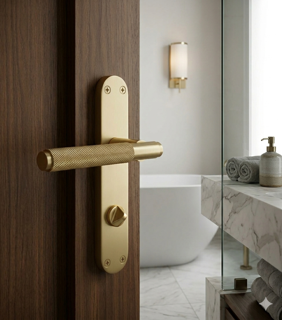Bathroom door handle fitting