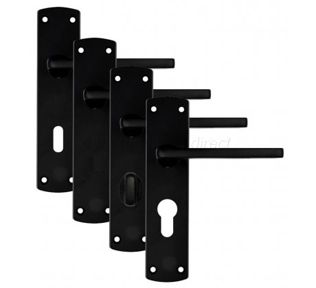 Stanza Leon Matt Black Door Handles