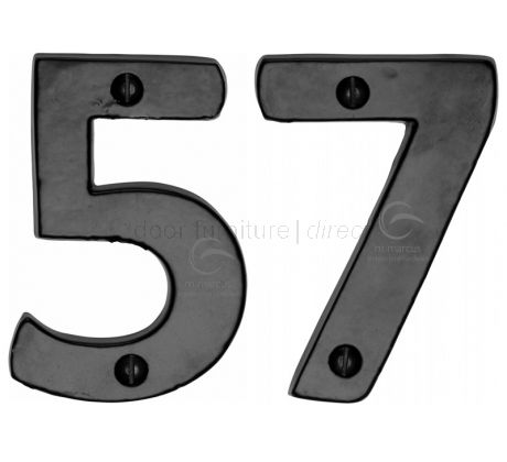 Black Iron Rustic Door Numbers 0-9 76mm (3in)