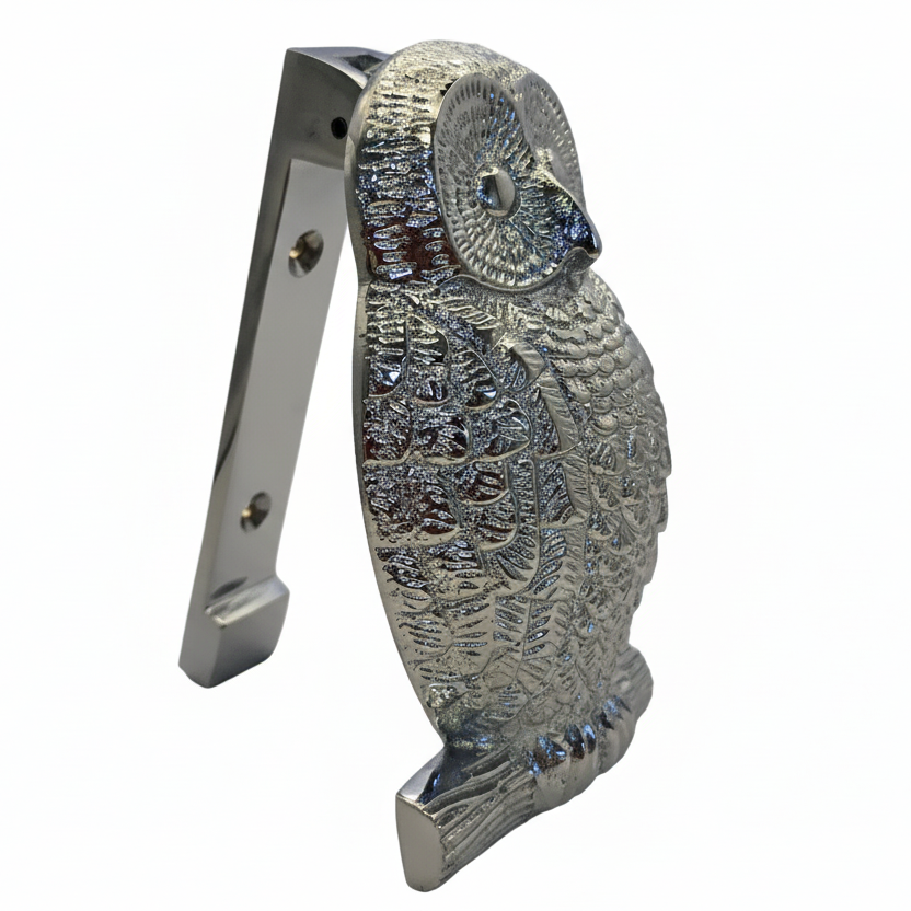 Polished Chrome Owl Door Knocker SB4109PC