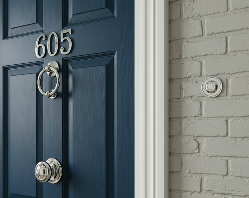 Polished Chrome Front Door