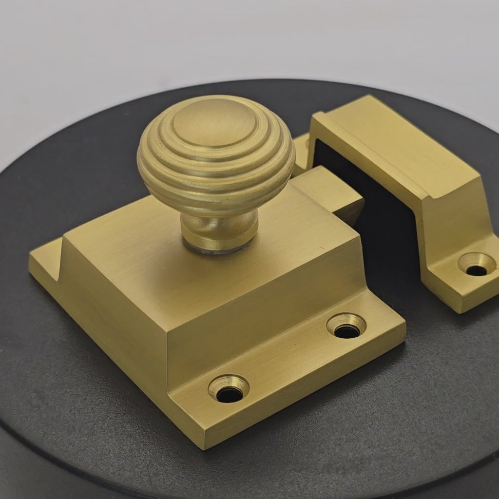 Satin Brass Beehive Cupboard Catch SB2352SB