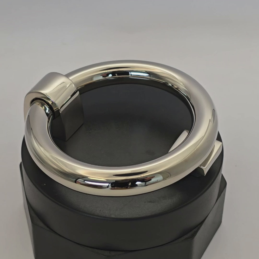 Polished Nickel K1270 Ring Front Door Knocker 107mm
