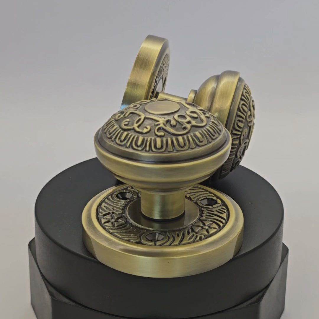 Heritage AYD1324 Antique Brass Aydon Mortice Knobs 57mm