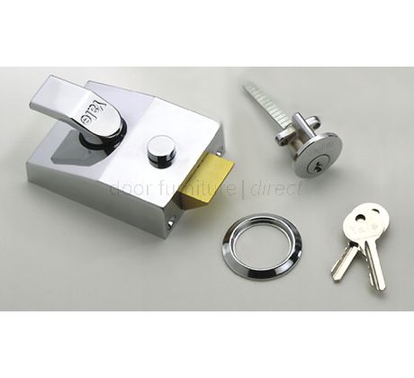 Double Locking Yale Nightlatch 89 Chrome