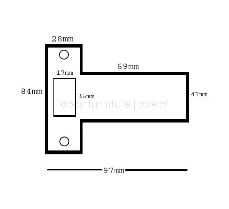 Yale Long Lipped Striking Plate