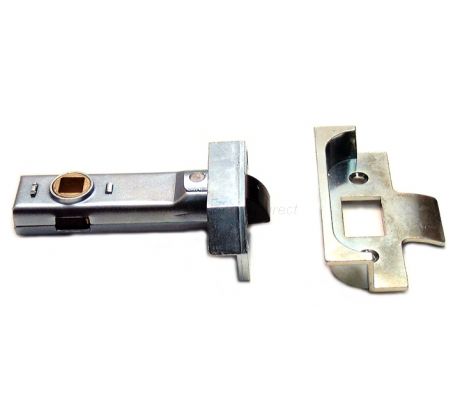 Union Rebated Tubular Mortice Latch Bright Zinc 3in (80mm)