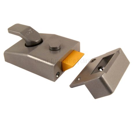 Asec Non Deadlocking Nightlatch Standard or Narrow Grey