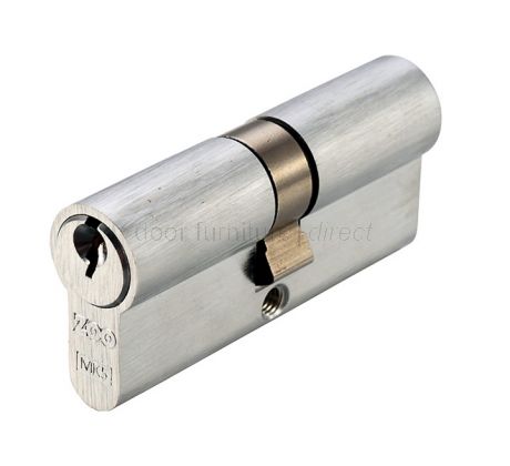 Double Euro Profile Cylinder 5 Pin Keyed to Differ