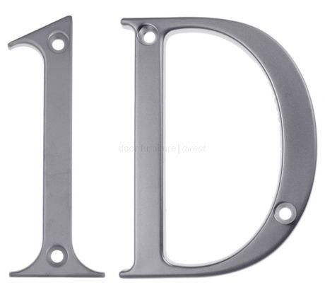 Fab and Fix Hardex Satin Door Numerals 0-9 and Letters A-F 80mm