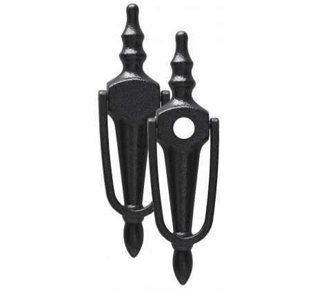 Fab&Fix Victorian Antique Black Slim Face Fix Urn Knocker 200x55mm