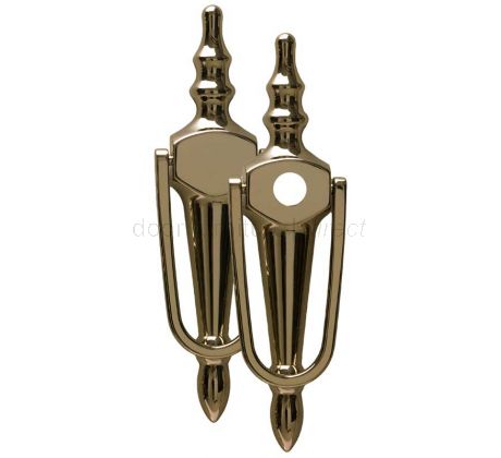 Fab&Fix Victorian Hardex Gold Slim Urn Knocker 200x55mm