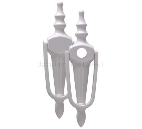 Fab&Fix Victorian White Slim Face Fix Urn Knocker 200x55mm