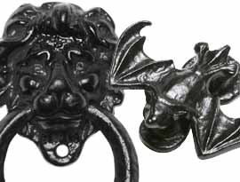 Black Antique Bedroom Door Knockers