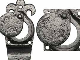 Black Antique Cylinder Pulls & Covers