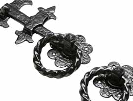 Black Antique Ring Handles