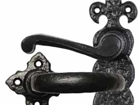 Black Antique Lever Door Handles