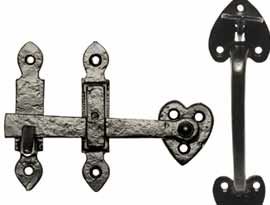 Black Antique Thumb Latches