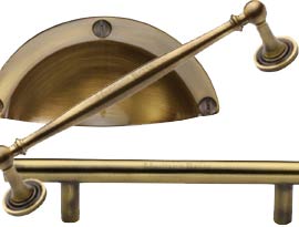 Heritage Antique Brass Cabinet Handles