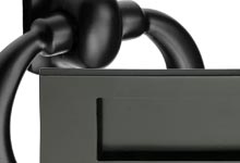 Matt Black Front Door Furniture