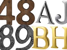 House Door Numbers & Letters