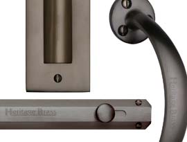 Imitation Matt Bronze Finish Bolts & Pull Handles