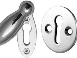 Polished Chrome Escutcheons