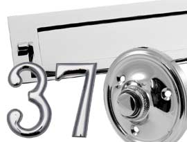 Polished Chrome Front Door Furniture