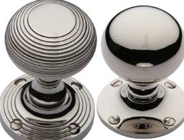 Polished Nickel Finish Mortice & Rim Door Knobs