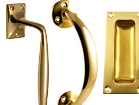 Brass Pull Handles and Flush Pulls