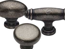 Rustic Pewter Cabinet Knobs