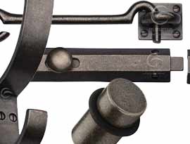Rustic Pewter Bolts Hooks & Door Stops