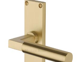 Satin Brass Bauhaus Style