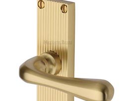 Satin Brass Charlbury Reeded Style