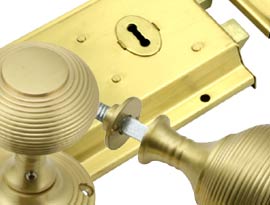 Satin Brass Rim Furniture & Locks