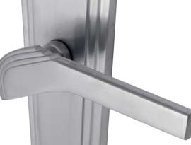 SATIN Chrome Lever Door Handles