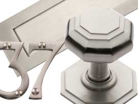 Satin Nickel Finish Front Door Fittings