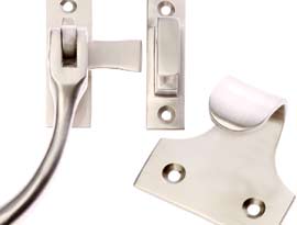 Satin Nickel Finish Window Fittings